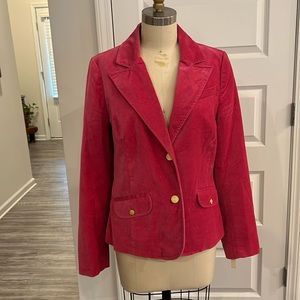 Old Navy Hot Pink Velvet Jacket M